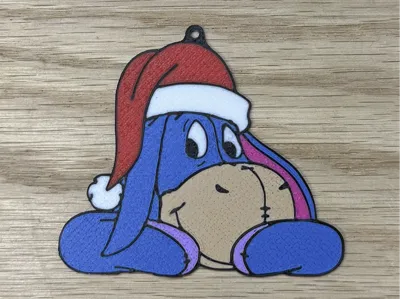 Eeyore Wearing Santa Hat