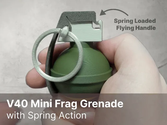 V40 Mini Grenade | World's Smallest| Flying handle