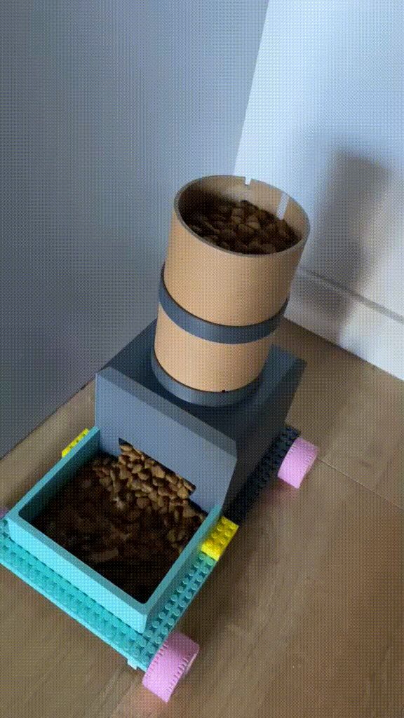 BRICK Feeder - Cardboard Spool recycling