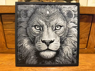 Lion King with Crown - Hueforge 200x200