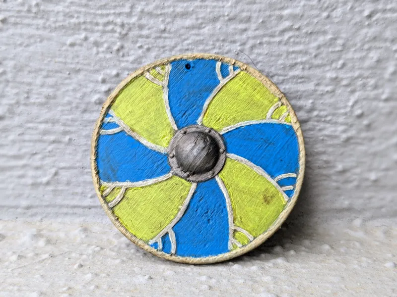 Viking shield keychain