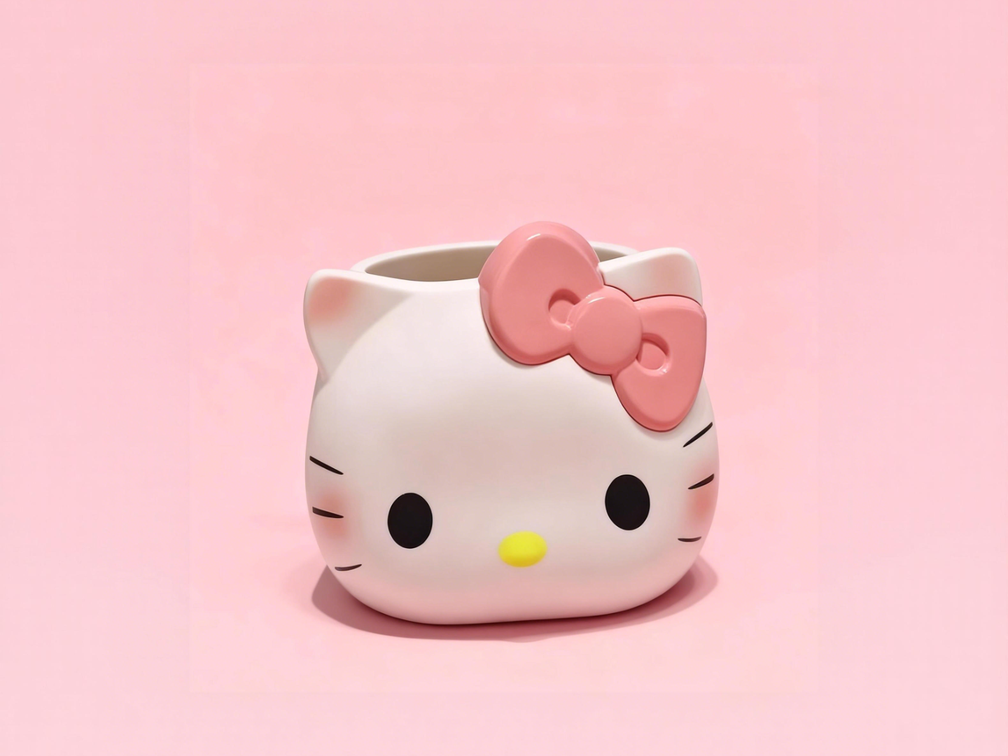可爱kitty猫笔筒-凯蒂猫收纳桶文具收纳盒高颜值创意摆件