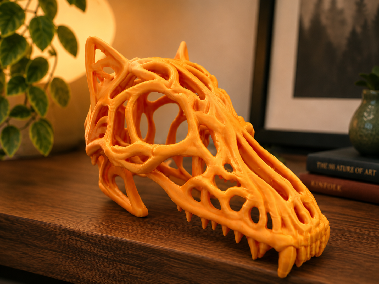 Voronoi Wolf Skull – Collectible Ornament
