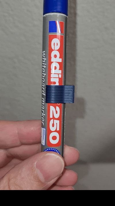 Whiteboard Marker Holder — Magnetic, Ribbed Design