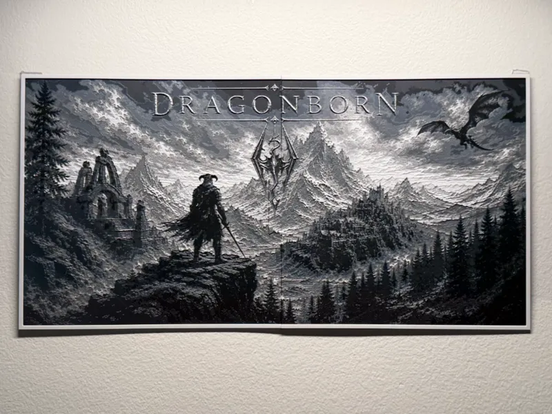 Skyrim Dragonborn HueForge