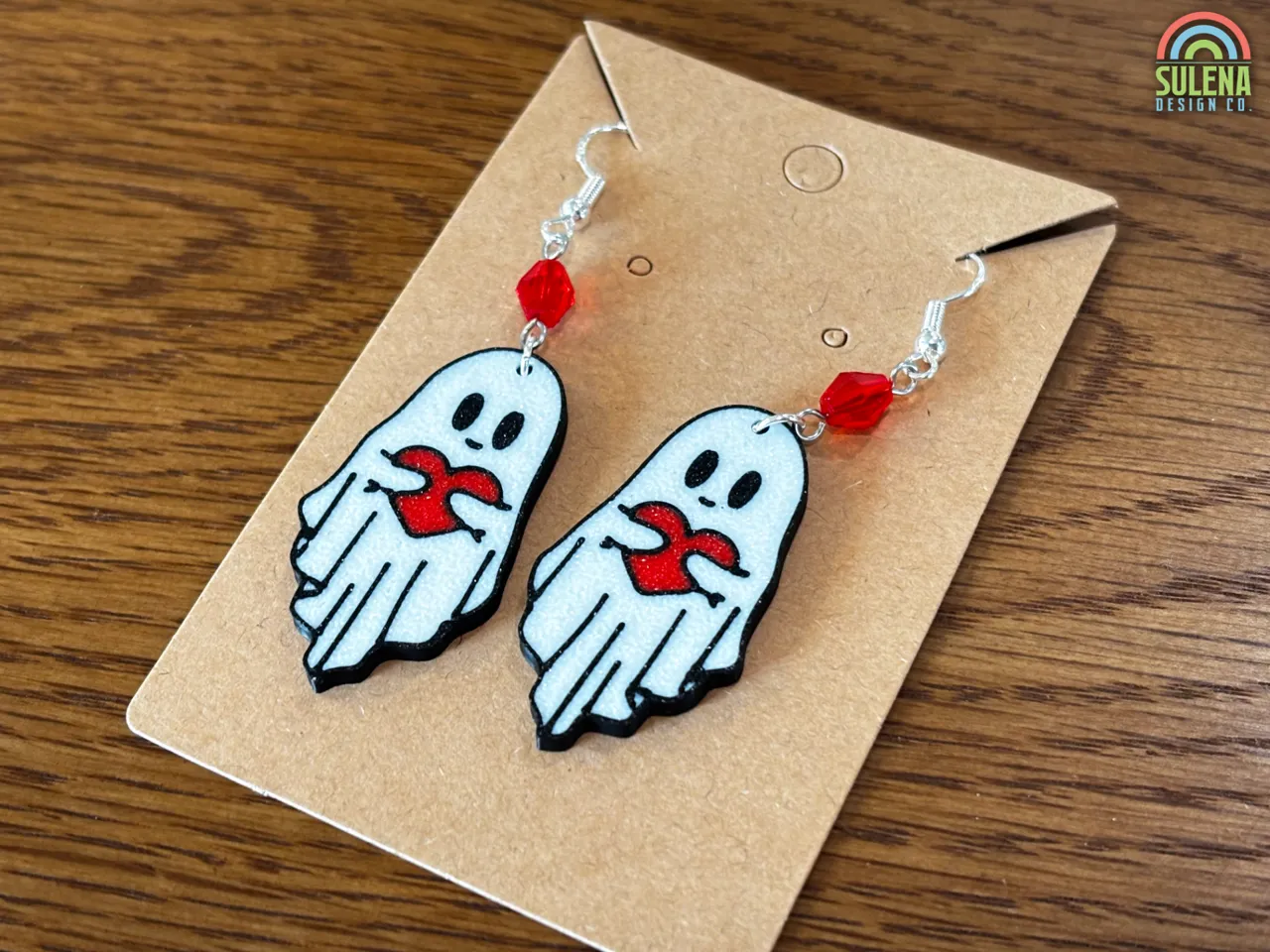Valentine's Day Ghost Earrings! view 4