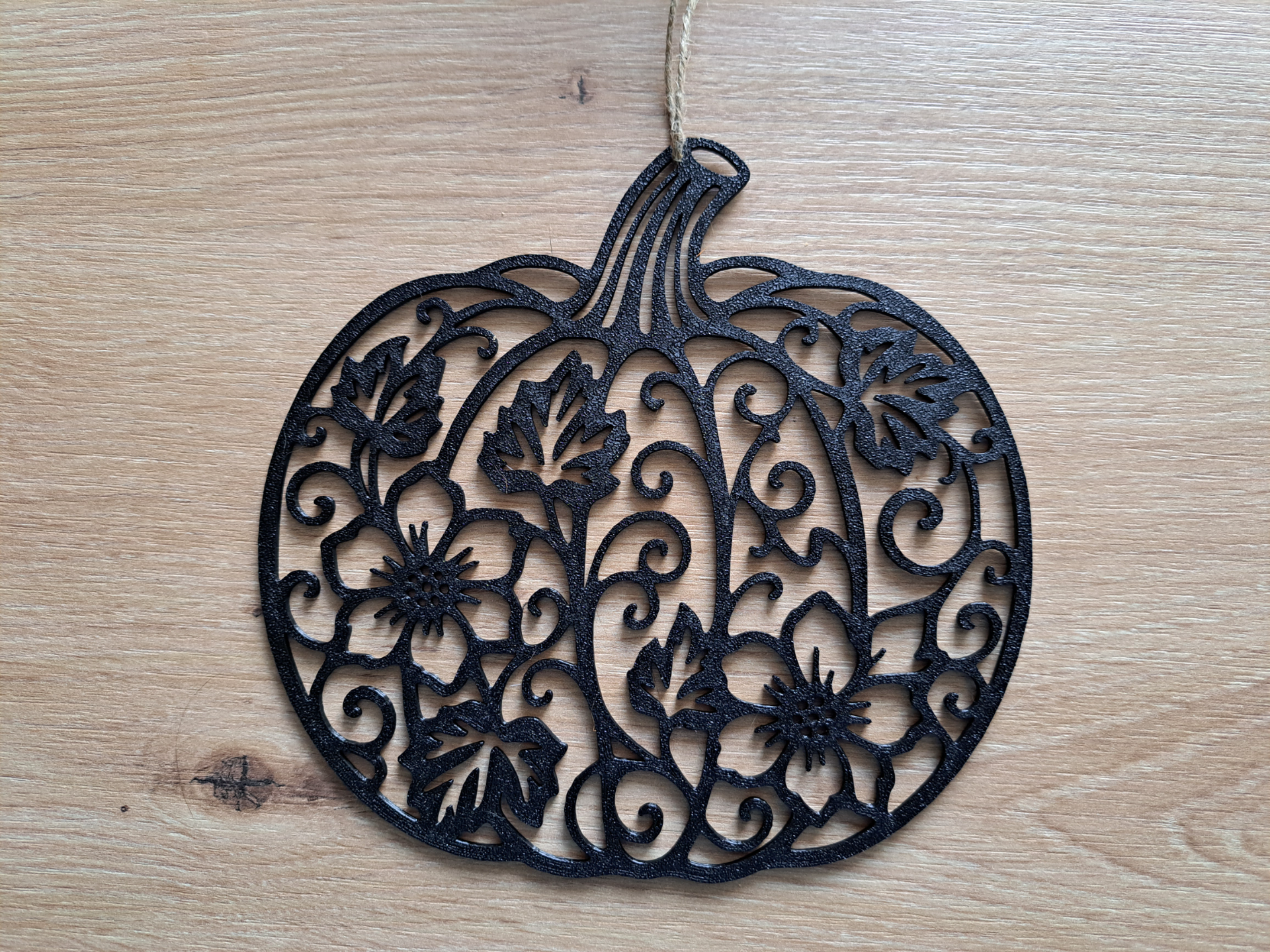 Floral Pumpkin Wall Decoration 3D model