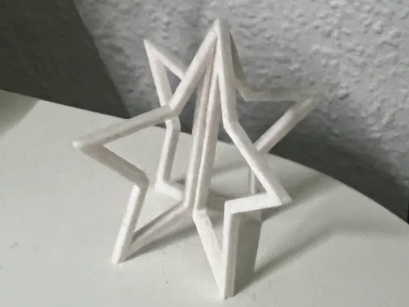 2D/3D Star Christmas Decor