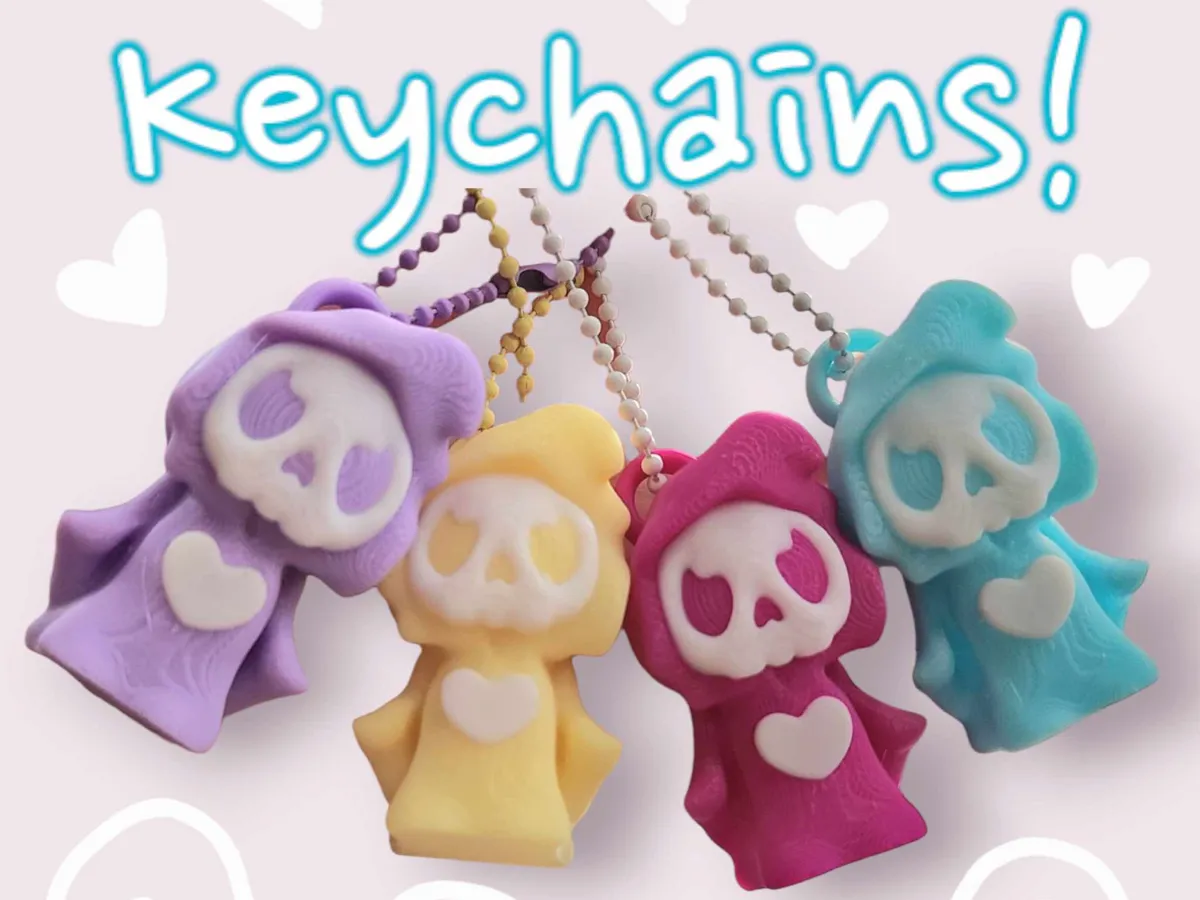 Kawaii Grim Reaper by Kawaii Corner 3D MakerWorld: Download Free 3D Models - 3D model önizlemesi