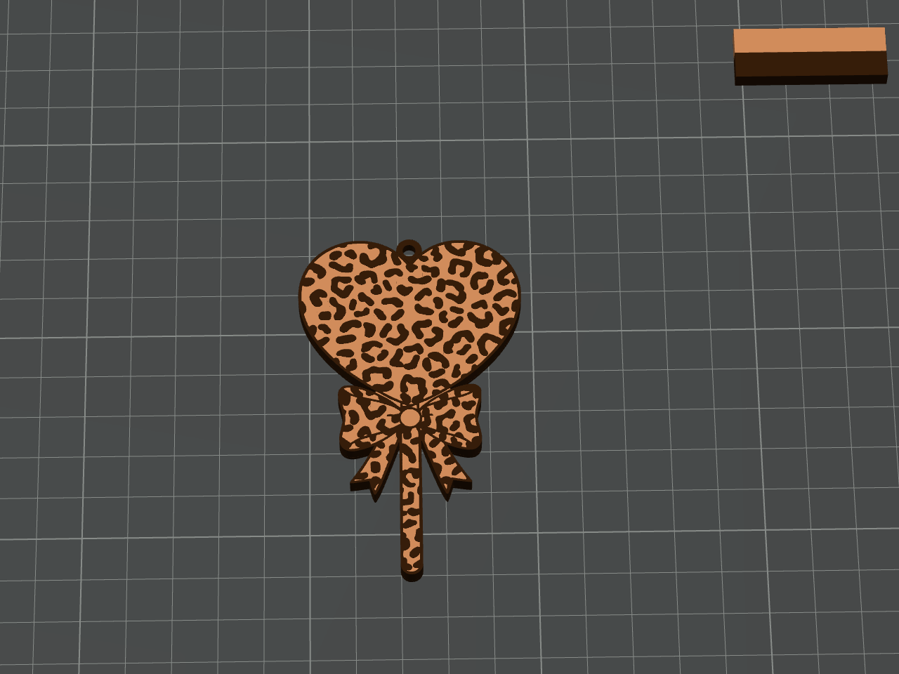 Leopard Lollipop Keychain