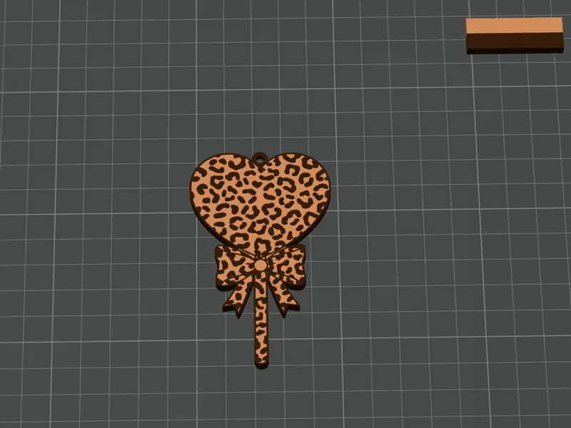 Leopard Lollipop Keychain