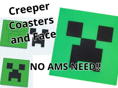 Set de dessous de verre Creeper Minecraft