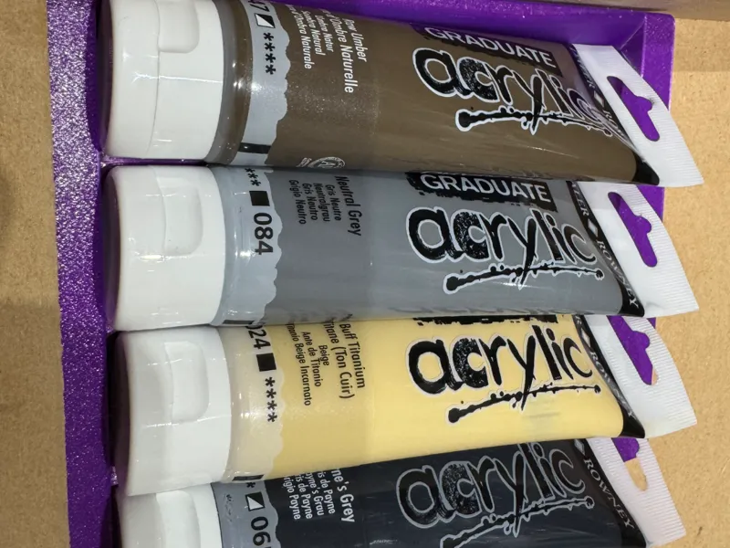 Acrylic Paints Tray x4 - Gridfinity 