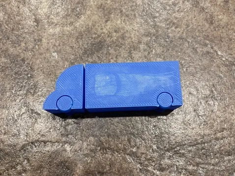 semi truck toy (with spinning wheels)