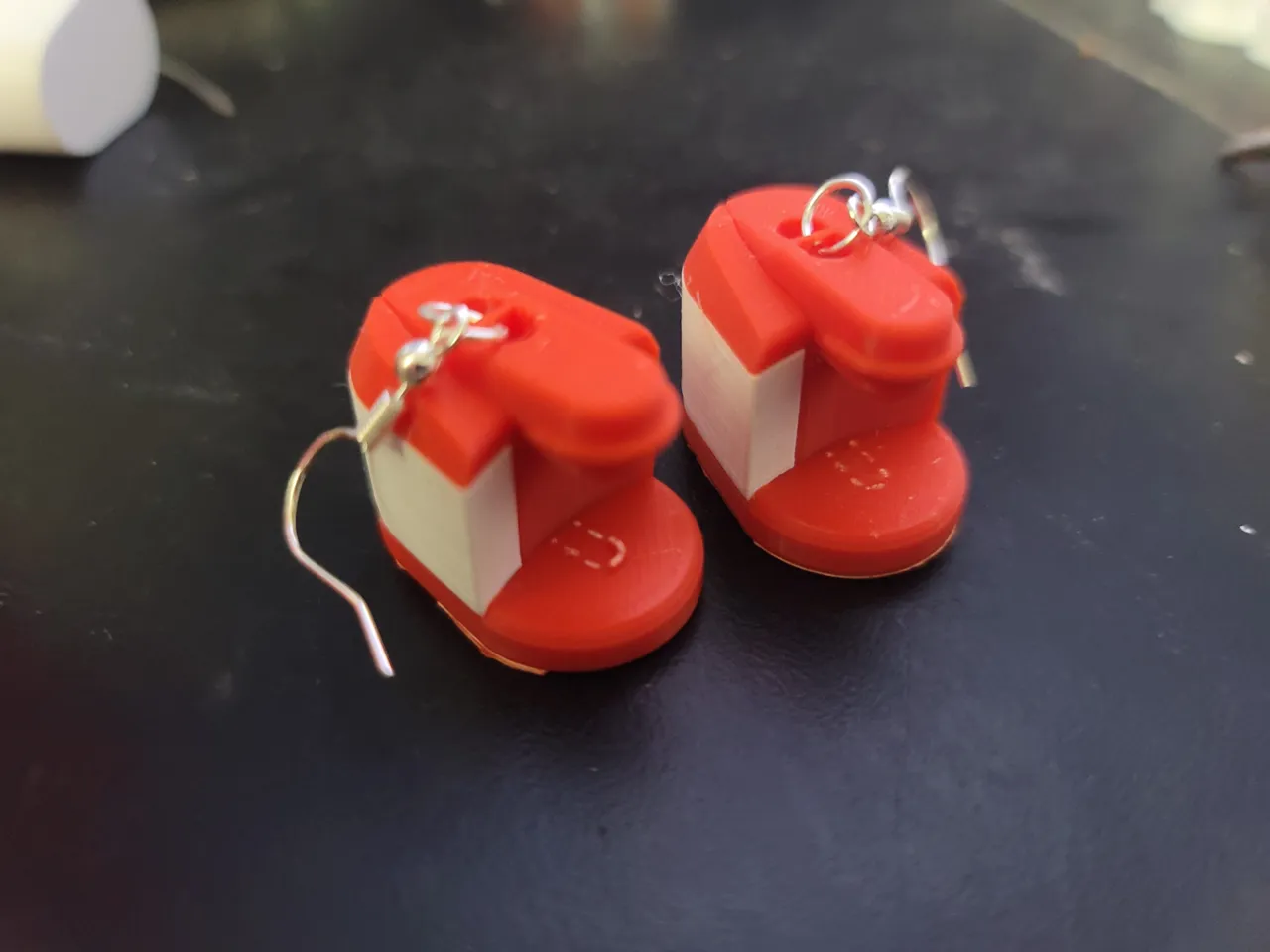 Keurig Coffee Earrings (Custom Supports) view 2