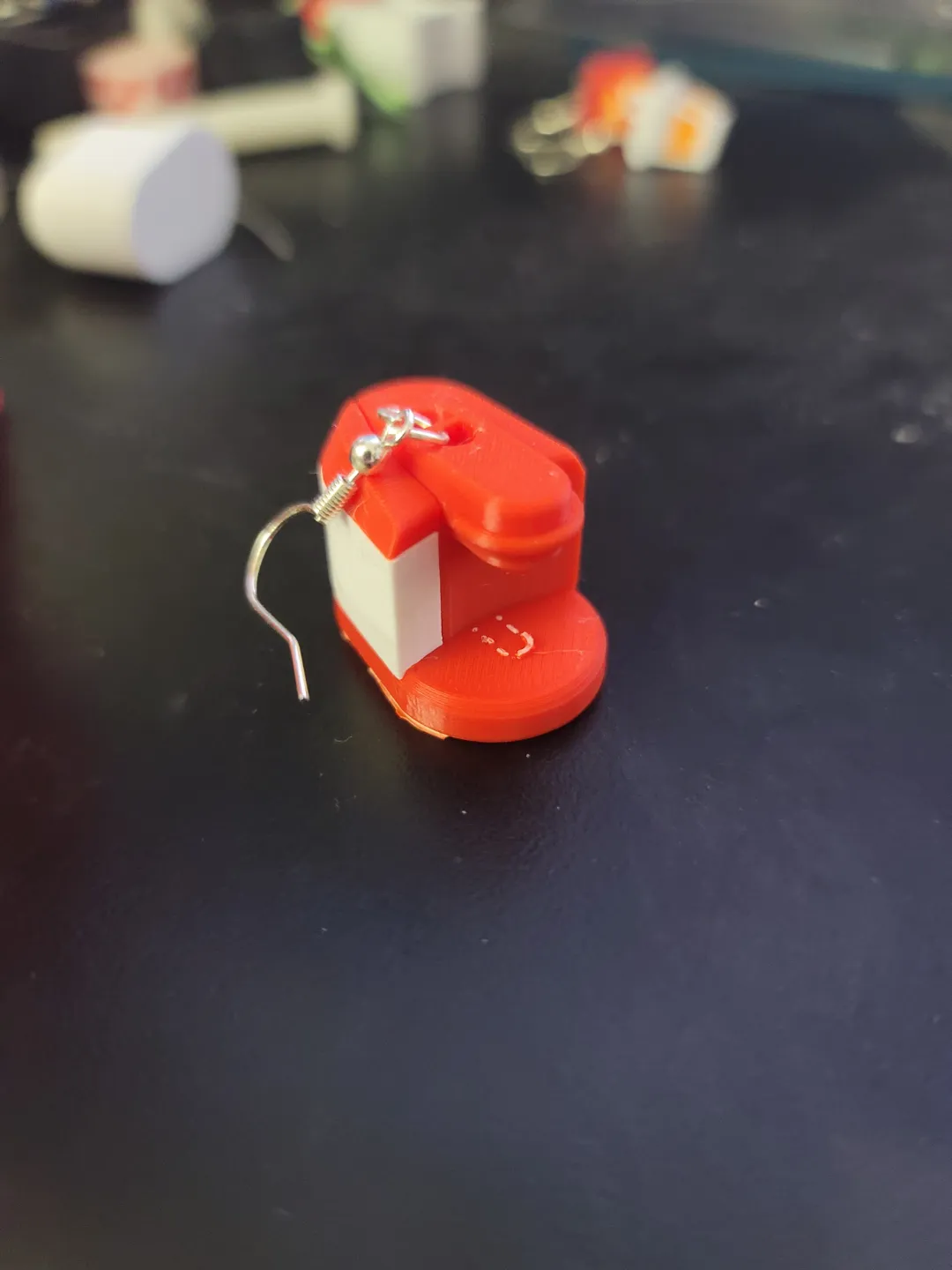 Keurig Coffee Earrings (Custom Supports) view 3