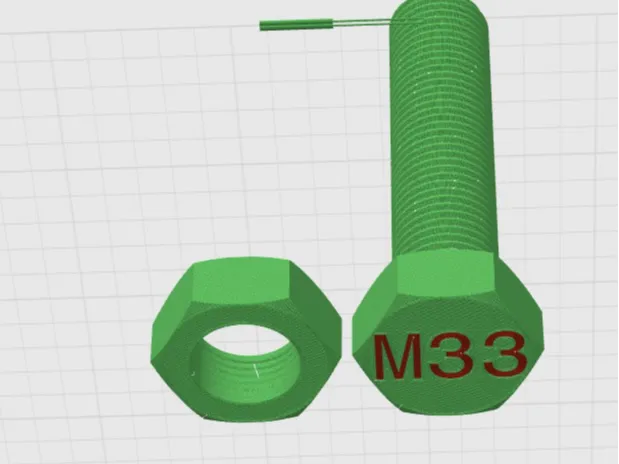 Bolt and Nut M33
