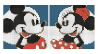 Puzzle pixel art Mickey et Minnie — photo 1
