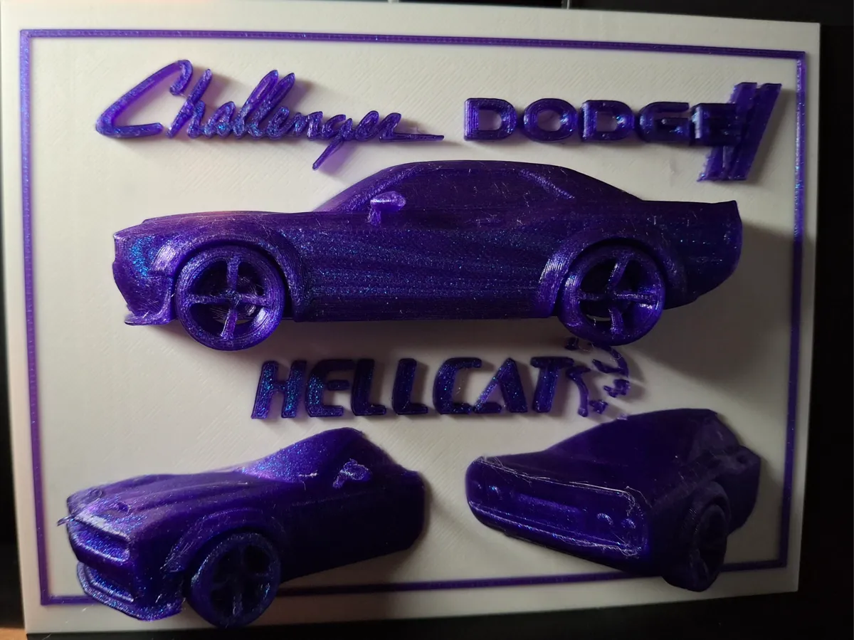 Dodge Challenger HellCat - Free 3D Print Model - MakerWorld