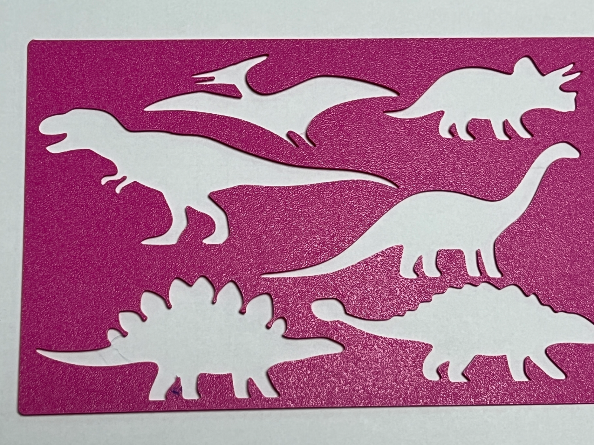 Easy Dino Coloring Stencil for Kids: Dinosaur