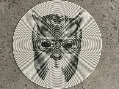Spiral Vinyl Namless Ghoul Mask Ghost Band 