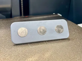45 x 125 mm puck for 3 x 20x3mm magnets