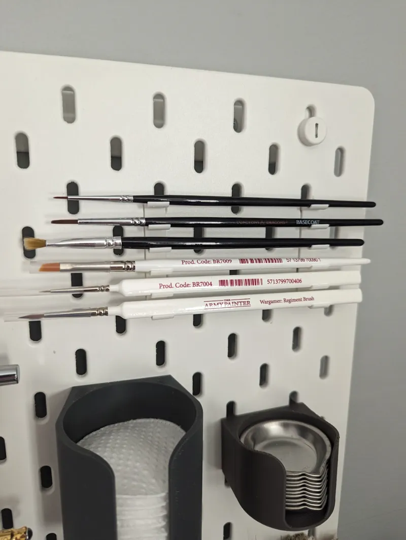 Ikea Skadis Brushes Holder - No supports