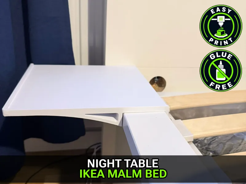 IKEA MALM Bedside Edge Night Table