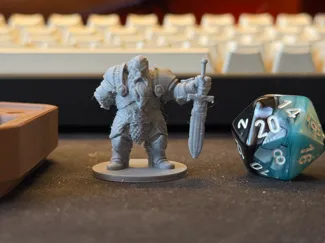 DWARF PALADIN – THE MAIMED CRUSADER  D&D Miniature