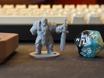 DWARF PALADIN – THE MAIMED CRUSADER  D&D Miniature