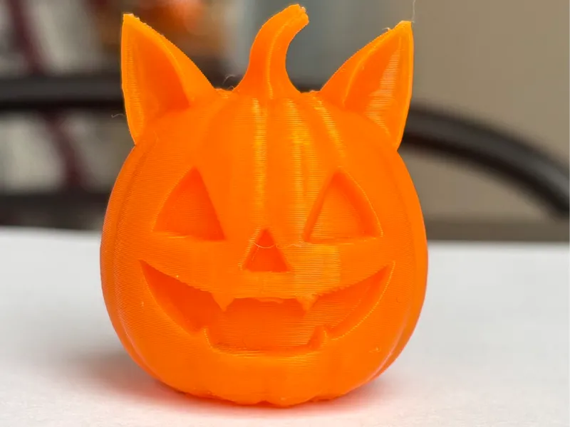 Pumpkin with Cat Ears – The Purr-fect Fall Decor! 