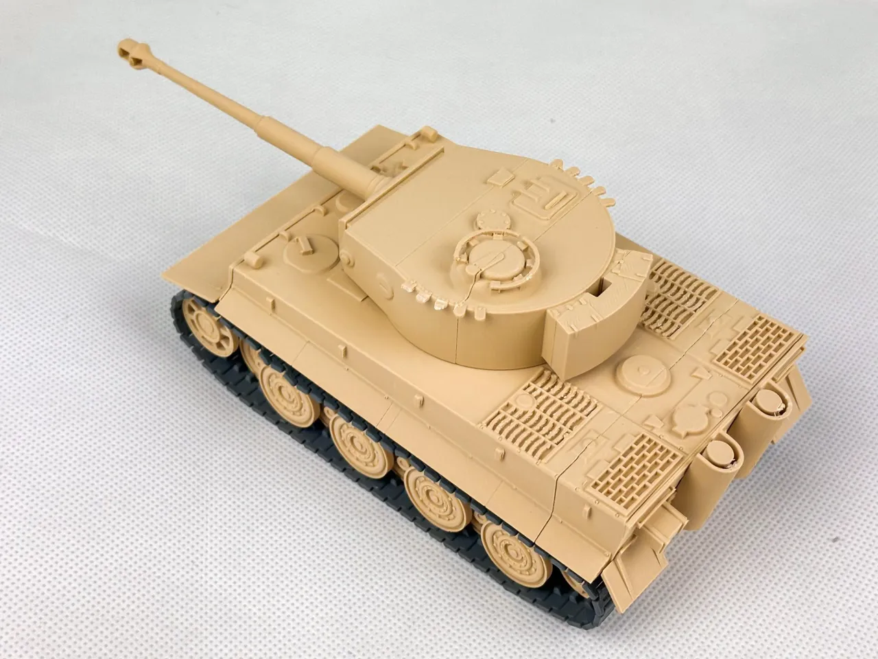 Tiger I 1:35 fully 3D printed model tank view 4