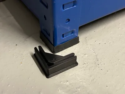GARAGE RACKING SHELF FOOT - Free 3D Print Model - MakerWorld