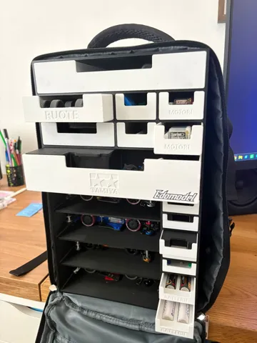 Organizador: Organizer Mini 4WD Pit Box per Zaino 40x20x25 — vista de referencia 4