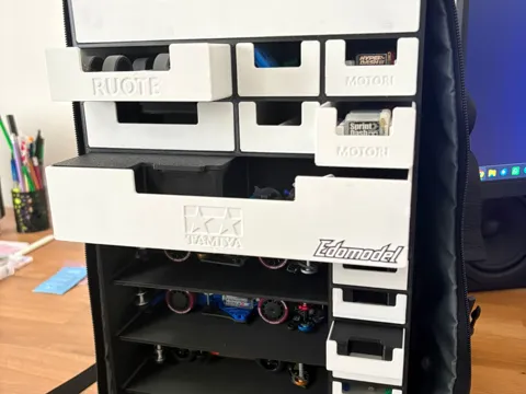 Organizador: Organizer Mini 4WD Pit Box per Zaino 40x20x25 — referencia de MakerWorld