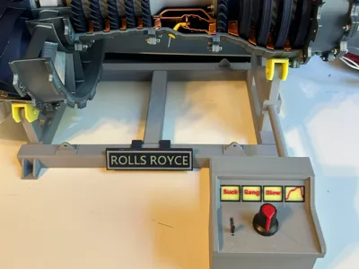 Jet Engine Motorized stand with non-slip