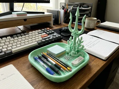 Trident Desk Organizer & Catchall Tray