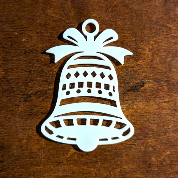 Cloche de Noël — décoration monochrome