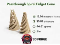 0.2mm layer, 2 walls, 15% infill