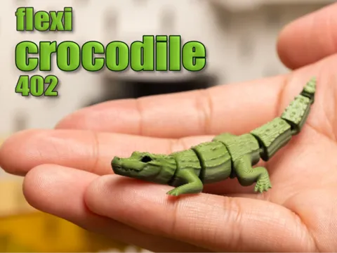 Soporte: Crocodile 402 | Flexi (no supports) — referencia de MakerWorld