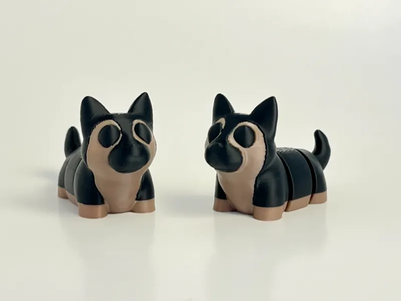 Cute Articulated German Shepherd Flexi Dog 