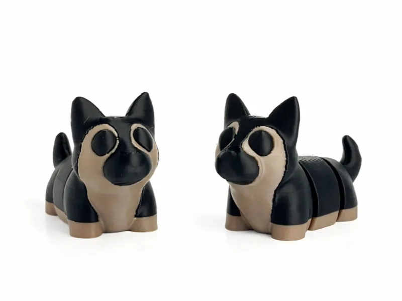 Cute Articulated German Shepherd Flexi Dog 