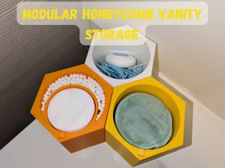 Snap-Connect Honeycomb Vanity Storage