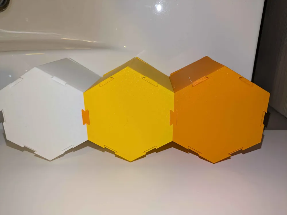 Snap-Connect Honeycomb Vanity Storage by BrimHaze MakerWorld: Download ...