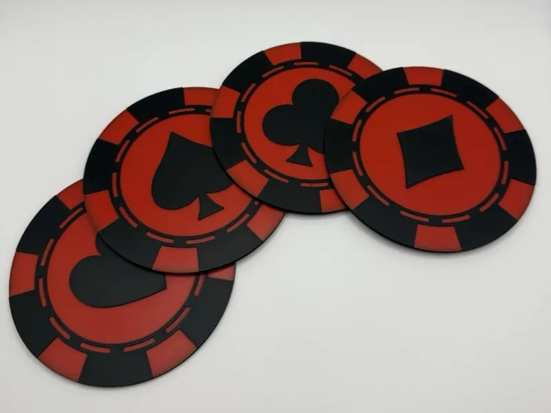 Poker Chip Coasters