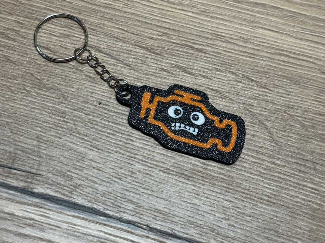 Funny Check engine keychain