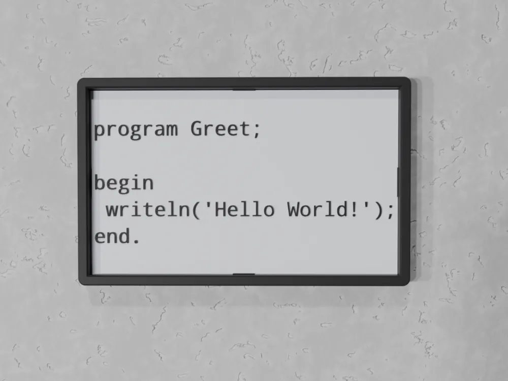 Hello World Code - Pascal by prints charming - MakerWorld