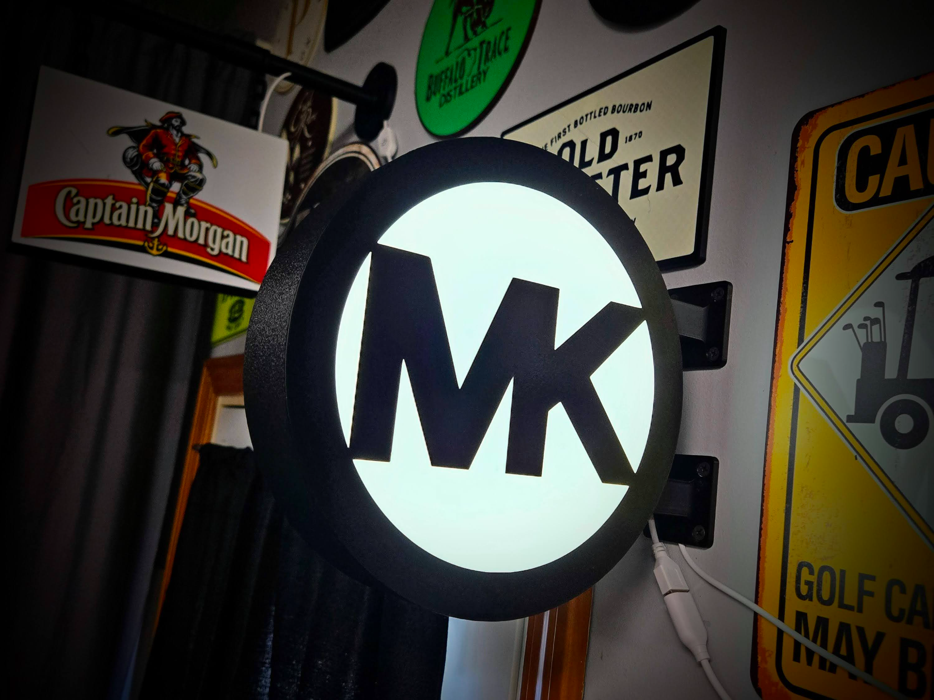 Michael Kors Style Logo 2-Sided LED Lightbox Sign