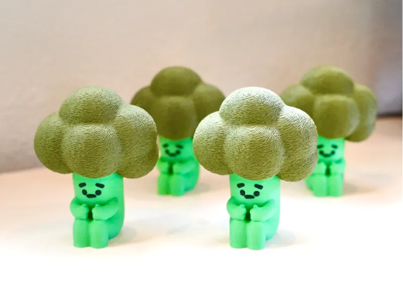 Sad Broccoli Fidget Clicker | stress toy clicker