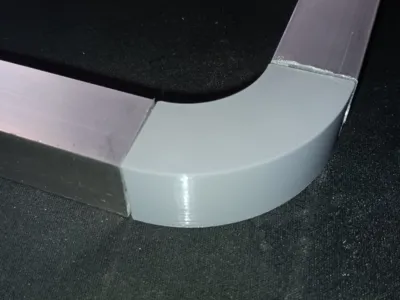 Rounded Connector for 20mm Square Aluminum Tube